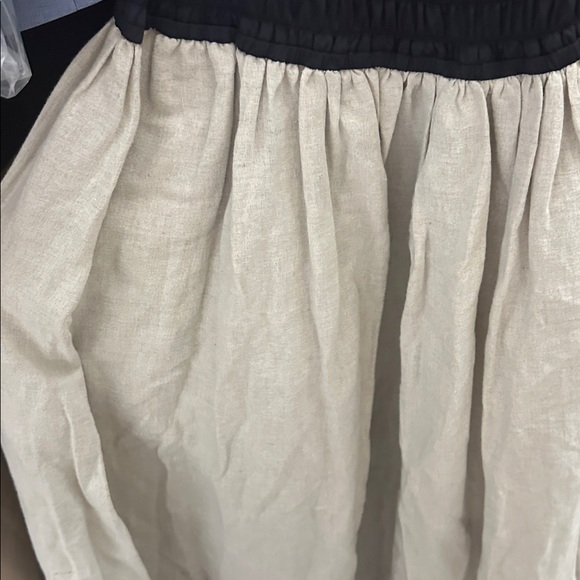 CIAO LUCIA OATMEAL COTTON LINEN MIDI DRESS NWT MSRP$365 Size Small - Picture 6 of 7